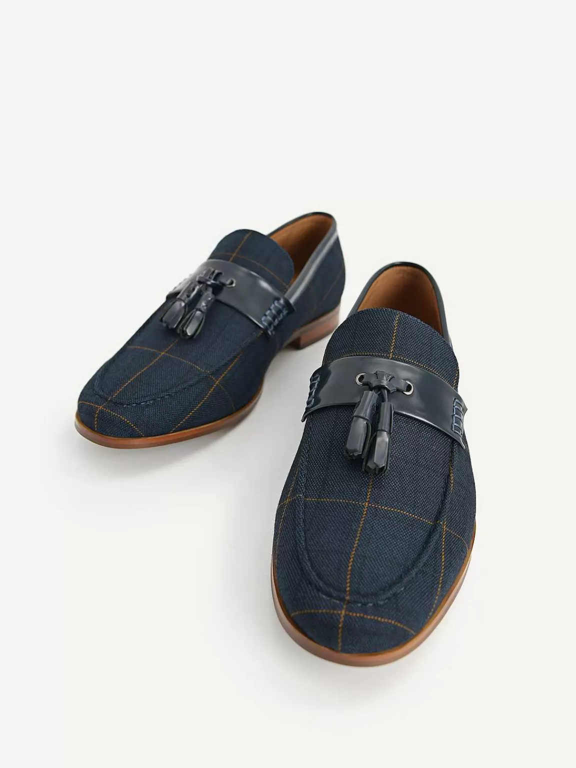 PEDRO Loafers<Checkered Tasselled Loafers