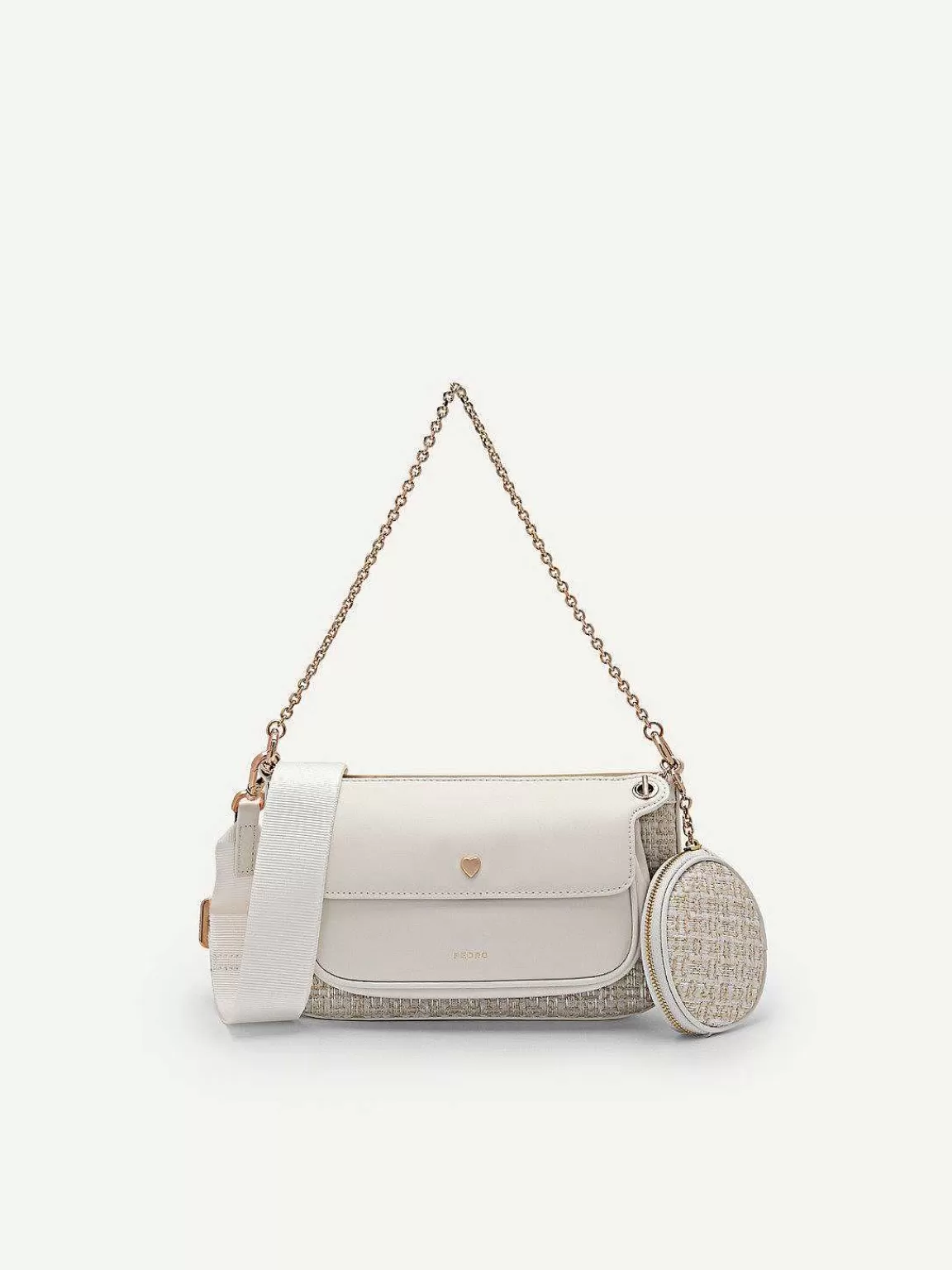 PEDRO Shoulder Bags<Dilone Houndstooth Double Flap Shoulder Bag