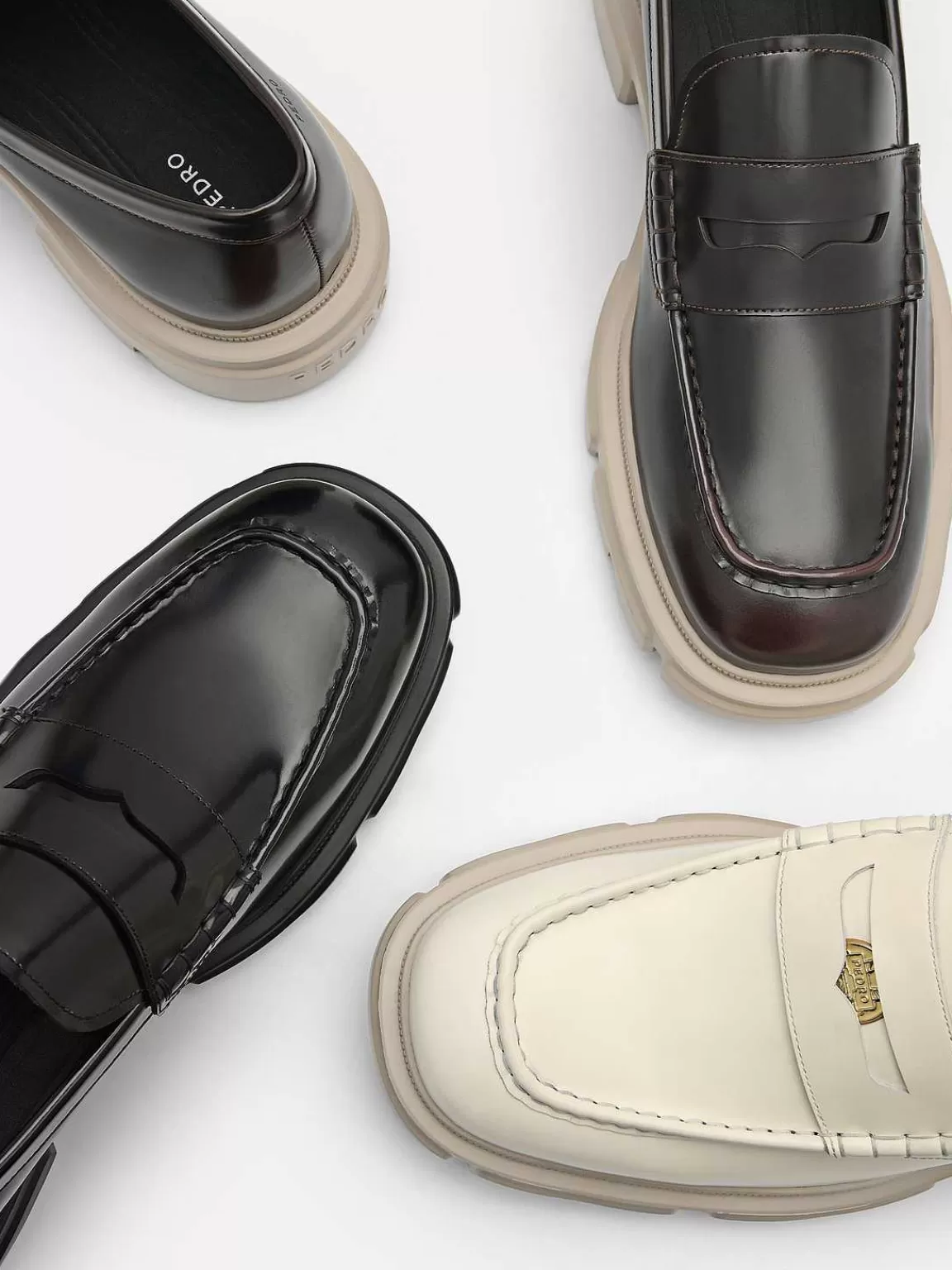 PEDRO Loafers<Ellis Leather Loafers