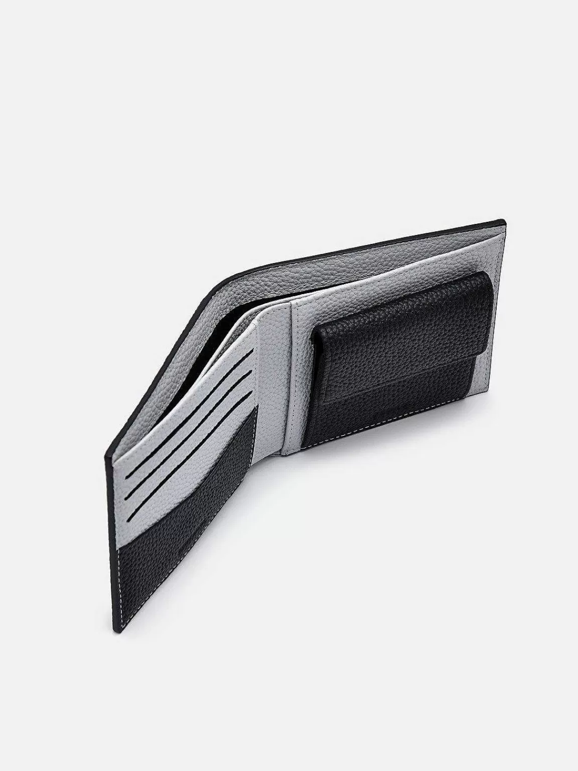 PEDRO Wallets<Embossed Leather Bi-Fold Wallet With Coin Pouch
