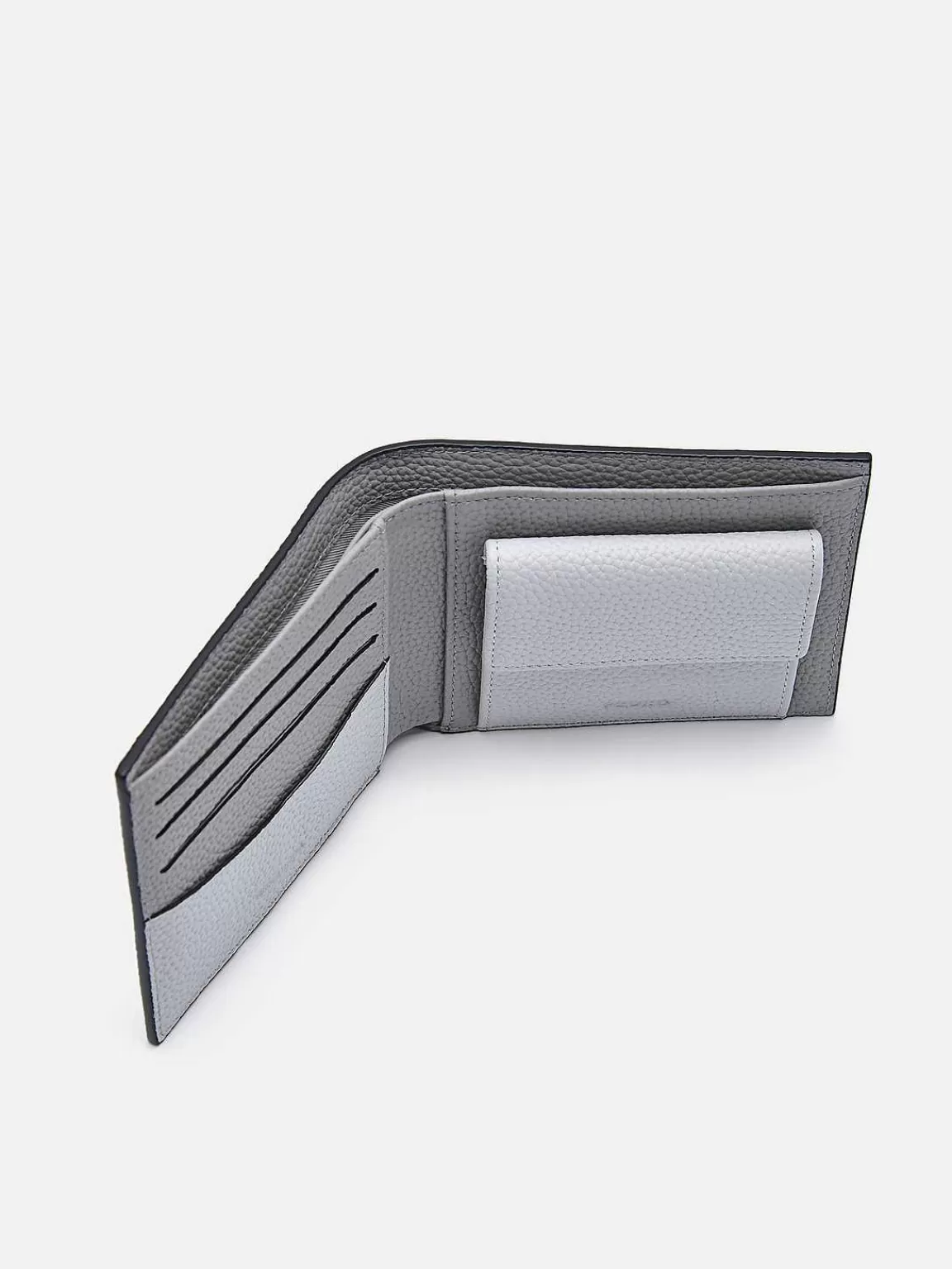 PEDRO Wallets<Embossed Leather Bi-Fold Wallet With Coin Pouch