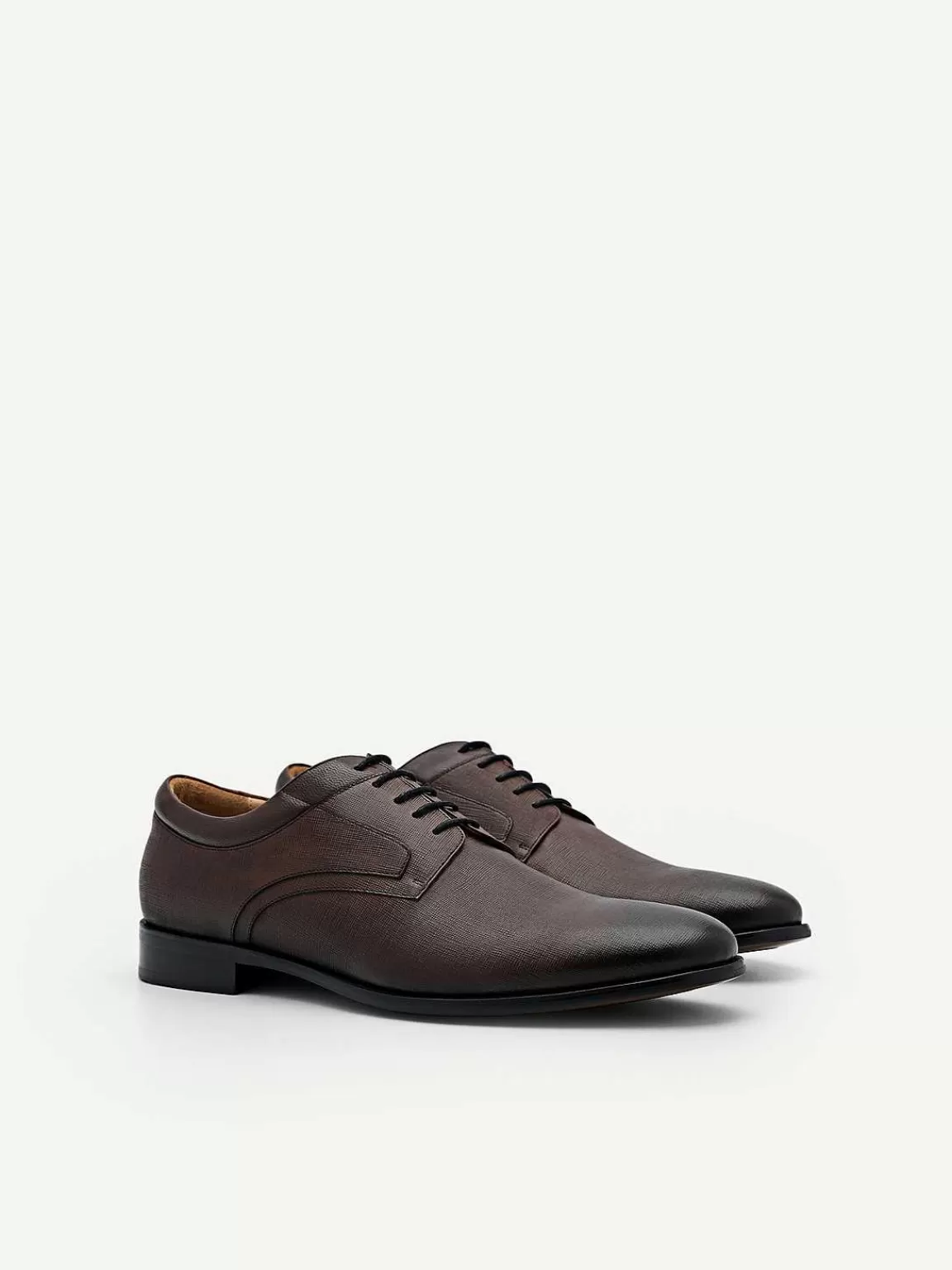 PEDRO Derby Shoes<Embossed Leather Derby Shoes