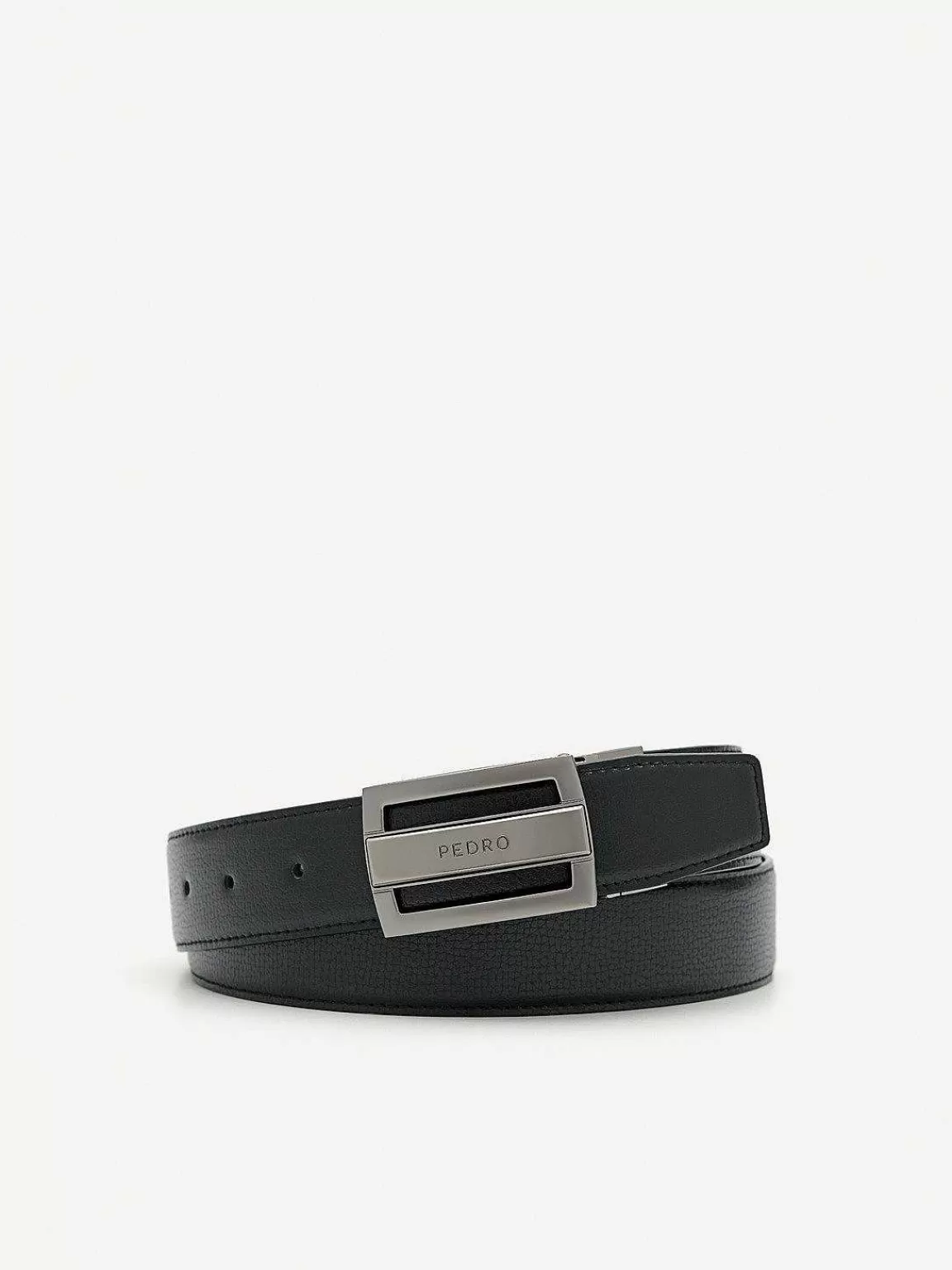 PEDRO Belts<Embossed Leather Reversible Tang Belt
