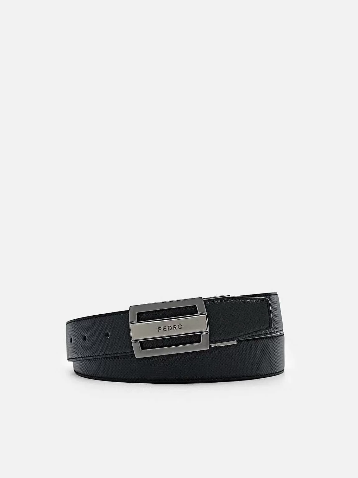 PEDRO Belts<Embossed Leather Reversible Tang Belt