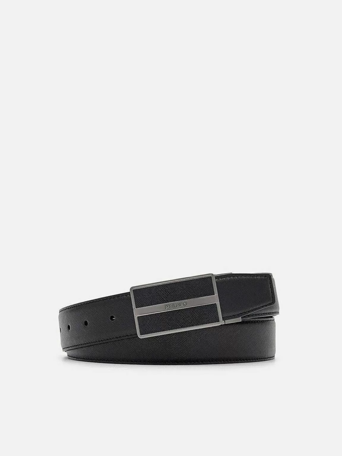 PEDRO Belts<Embossed Leather Reversible Tang Belt