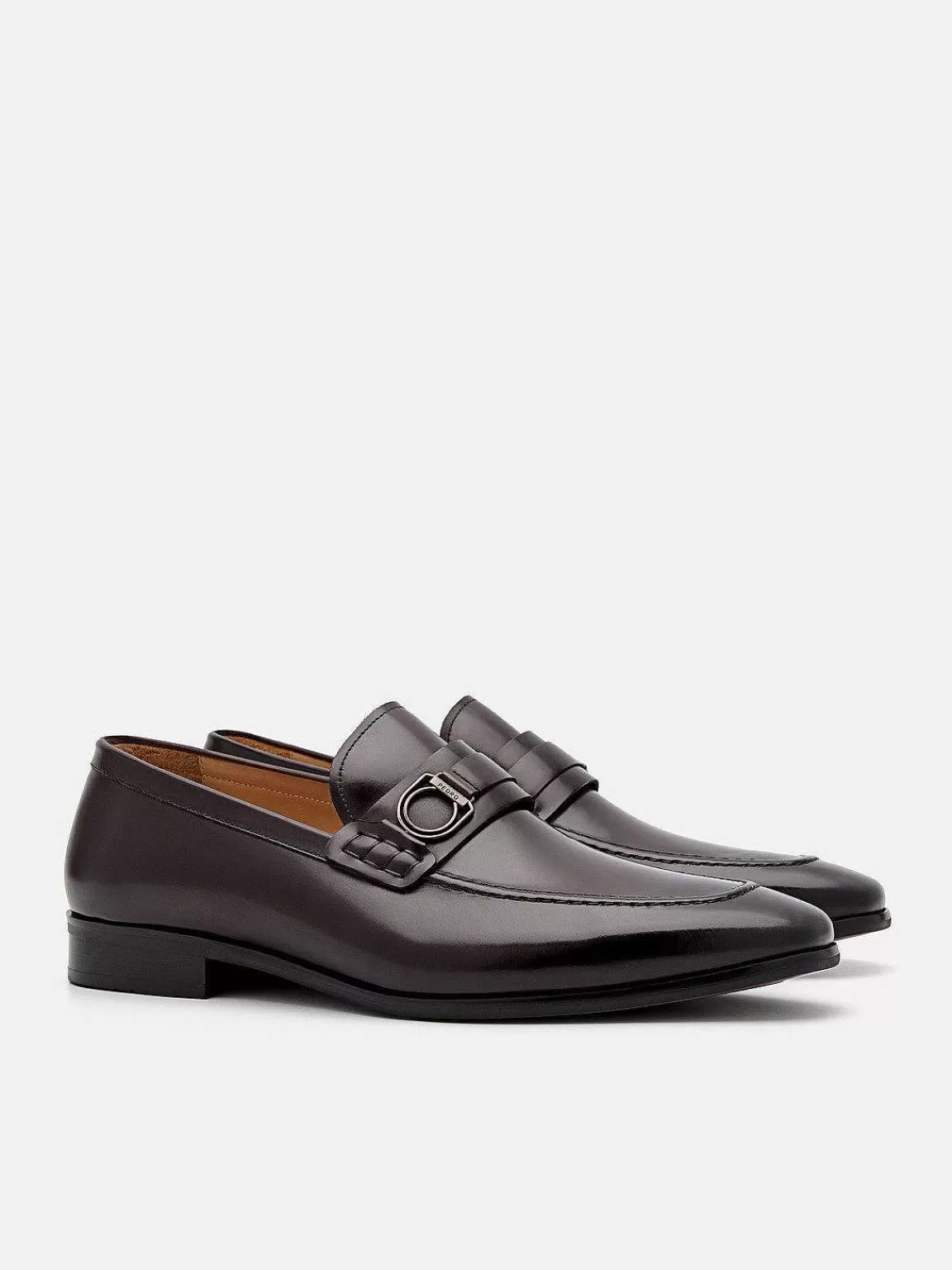 PEDRO Loafers<Leather Buckle Loafers
