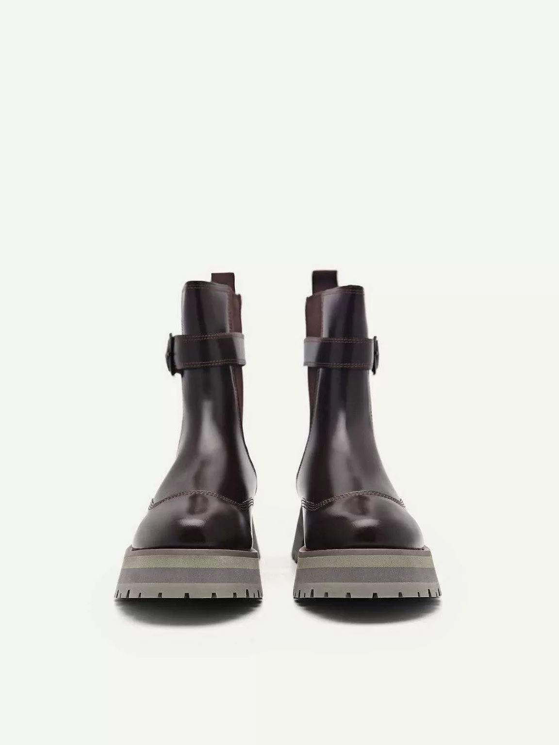 PEDRO Ankle Boots<Leather Buckled Chelsea Boots