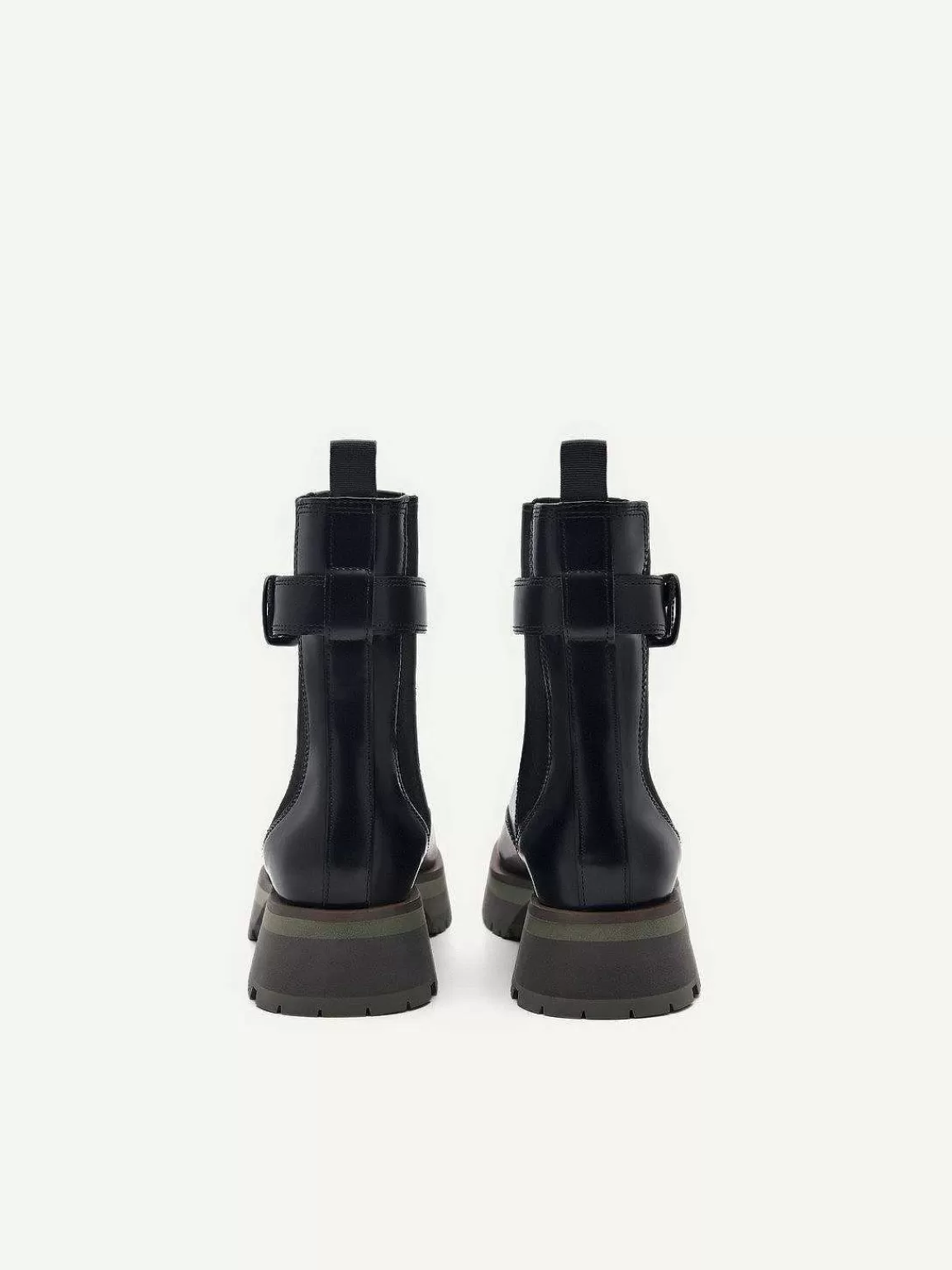 PEDRO Ankle Boots<Leather Buckled Chelsea Boots