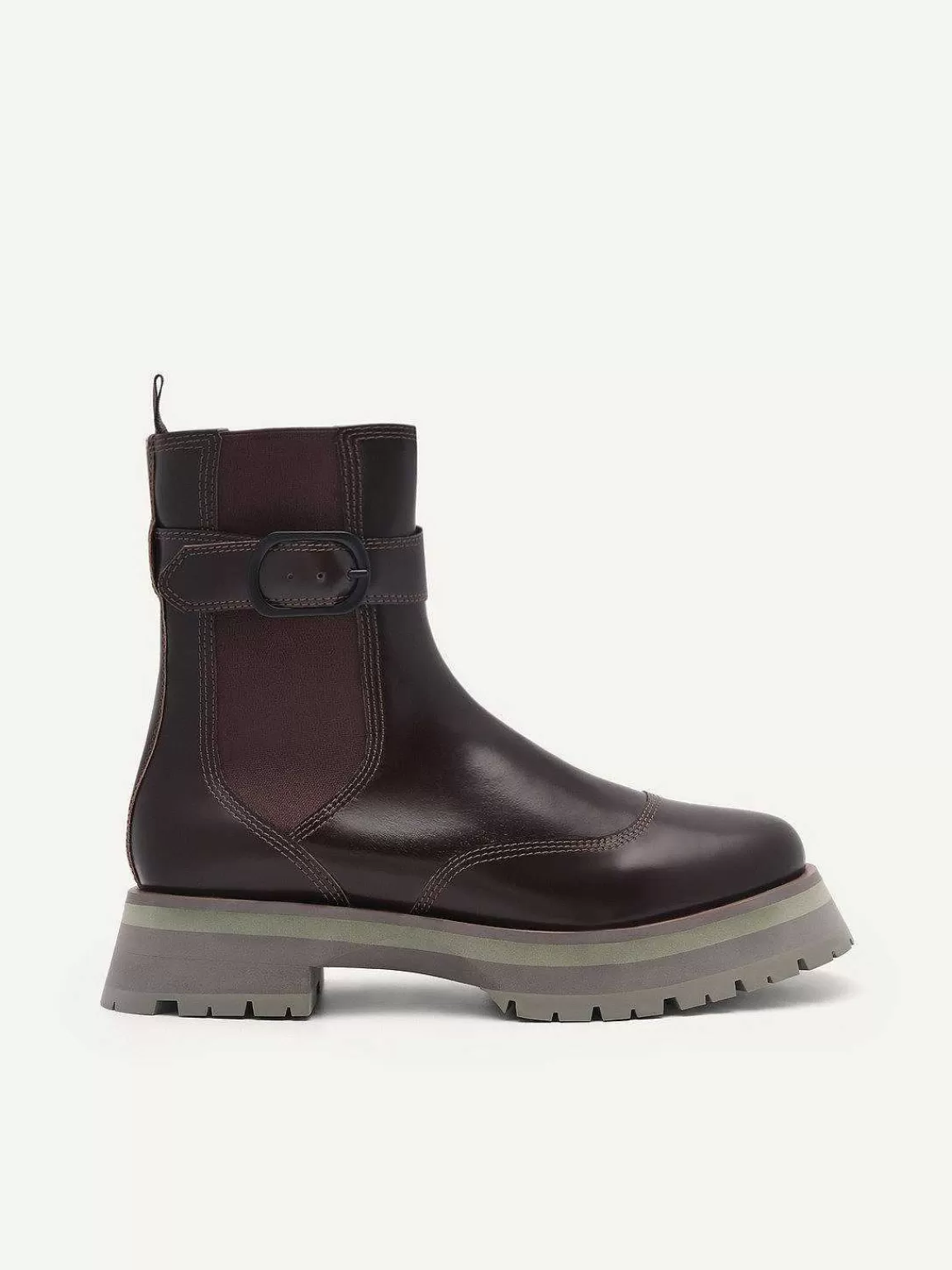 PEDRO Ankle Boots<Leather Buckled Chelsea Boots