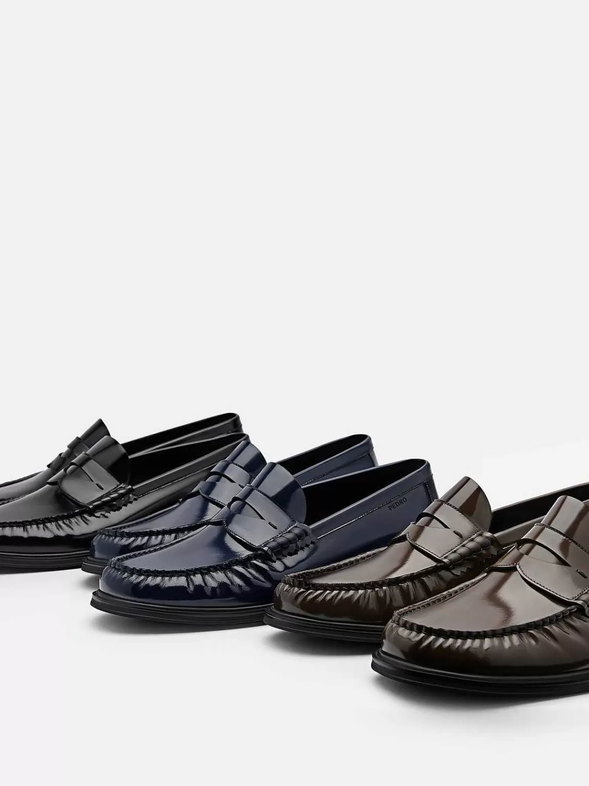 PEDRO Loafers<Leather Penny Loafers