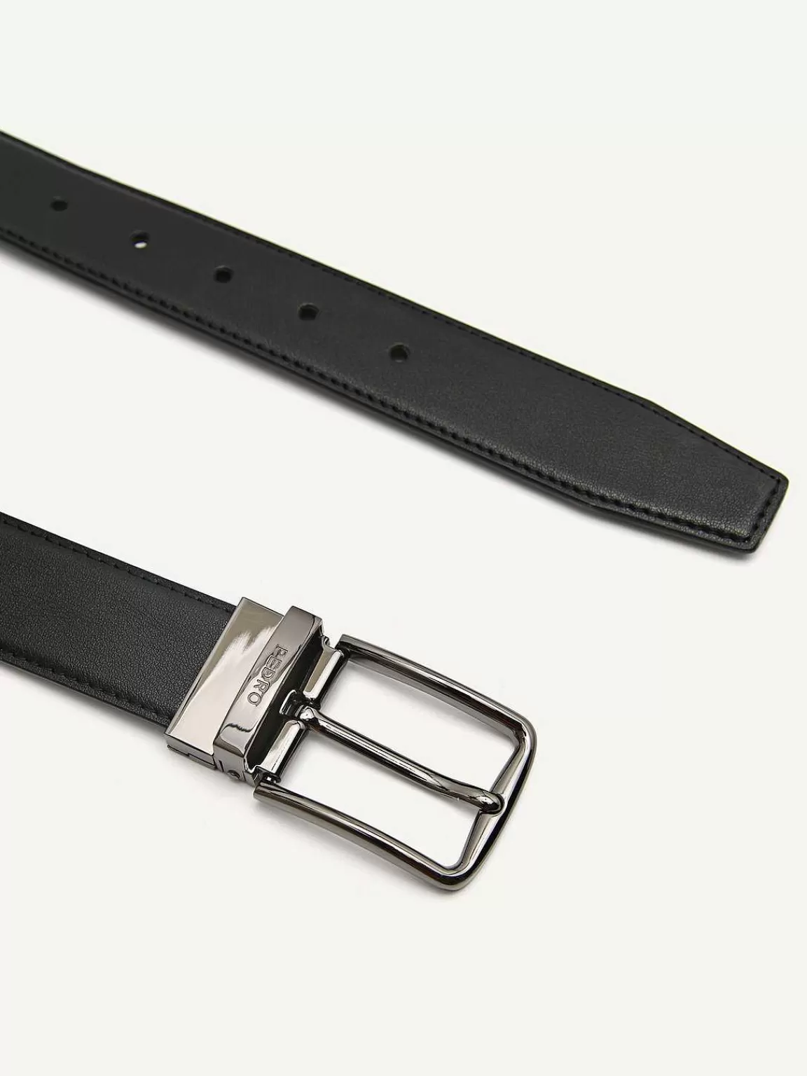 PEDRO Belts<Leather Reversible Pin Belt