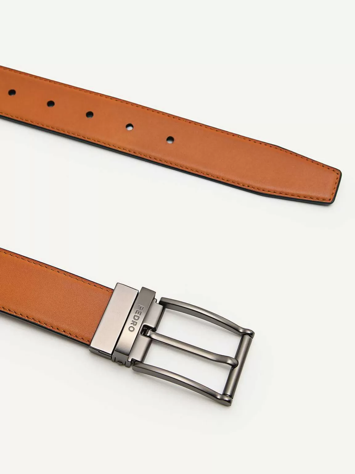 PEDRO Belts<Leather Reversible Pin Belt