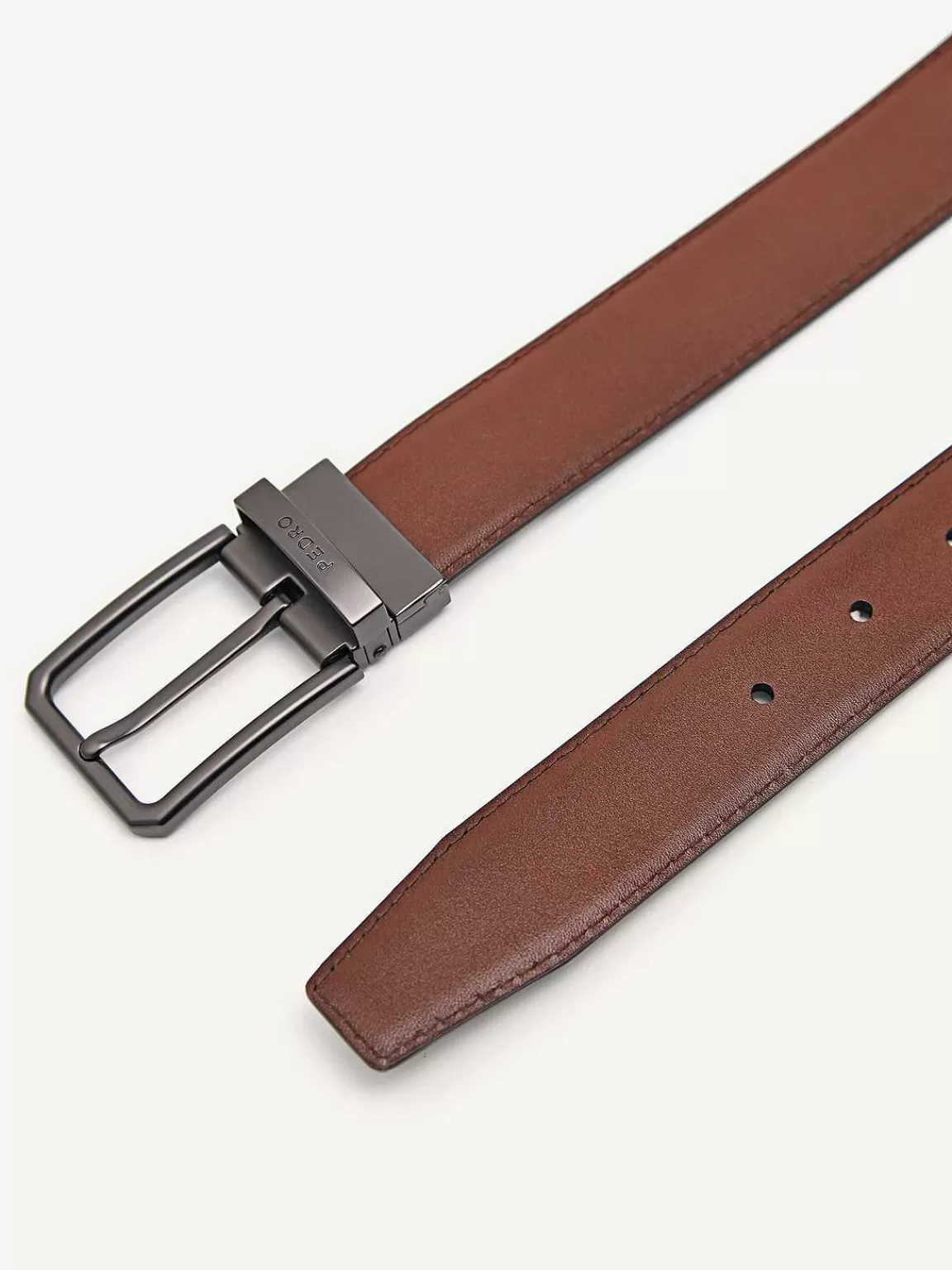 PEDRO Belts<Leather Reversible Pin Belt