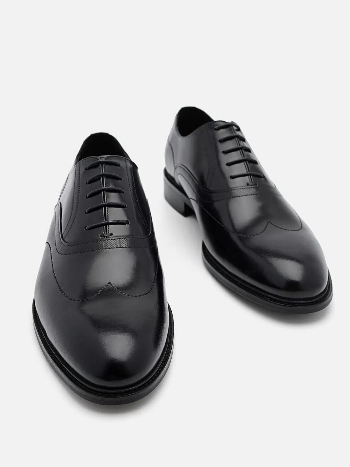 PEDRO Oxford Shoes<Leather Wingtip Oxford Shoes