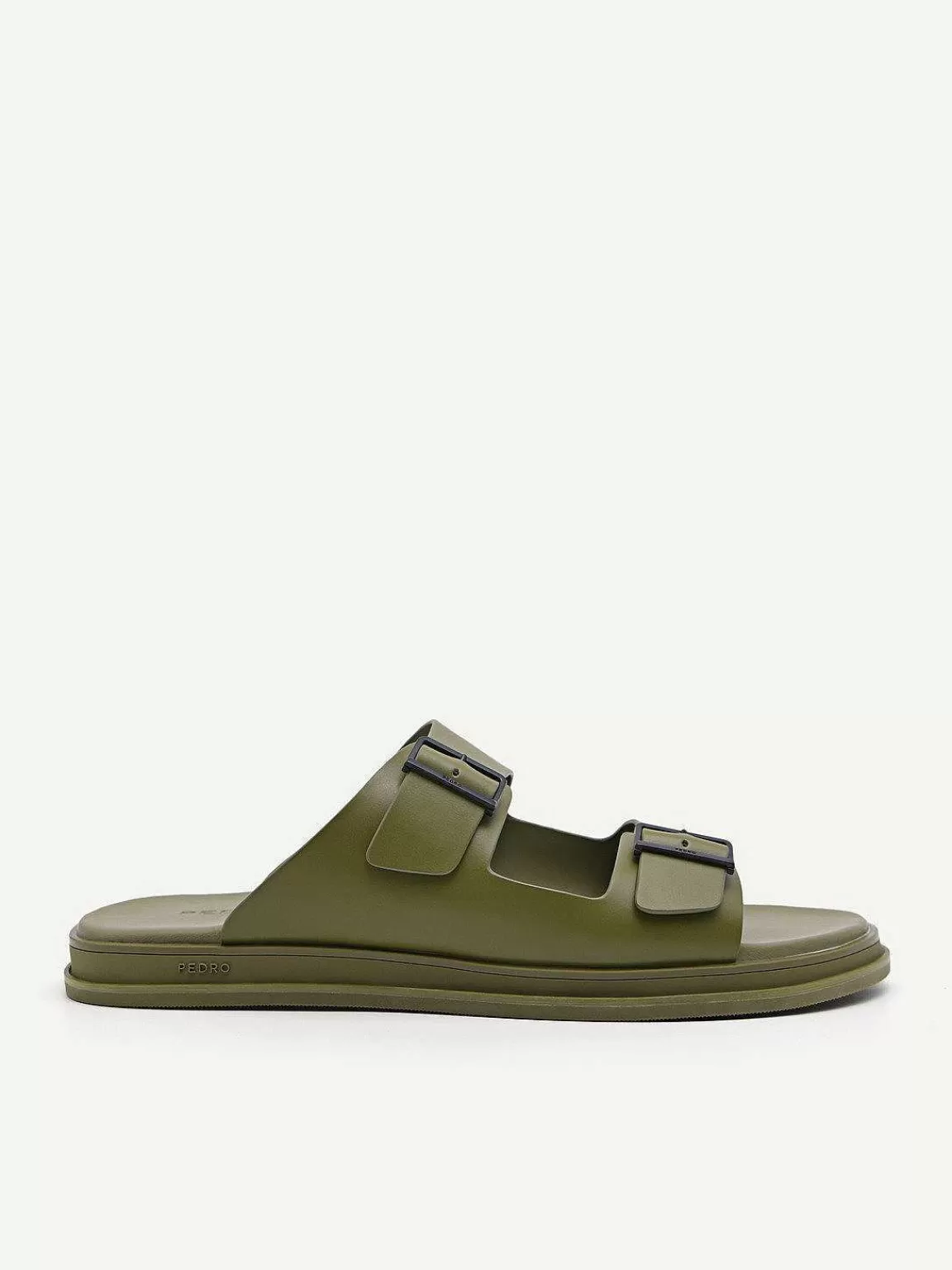 PEDRO Sandals<Monochrome Double Strap Slide Sandals