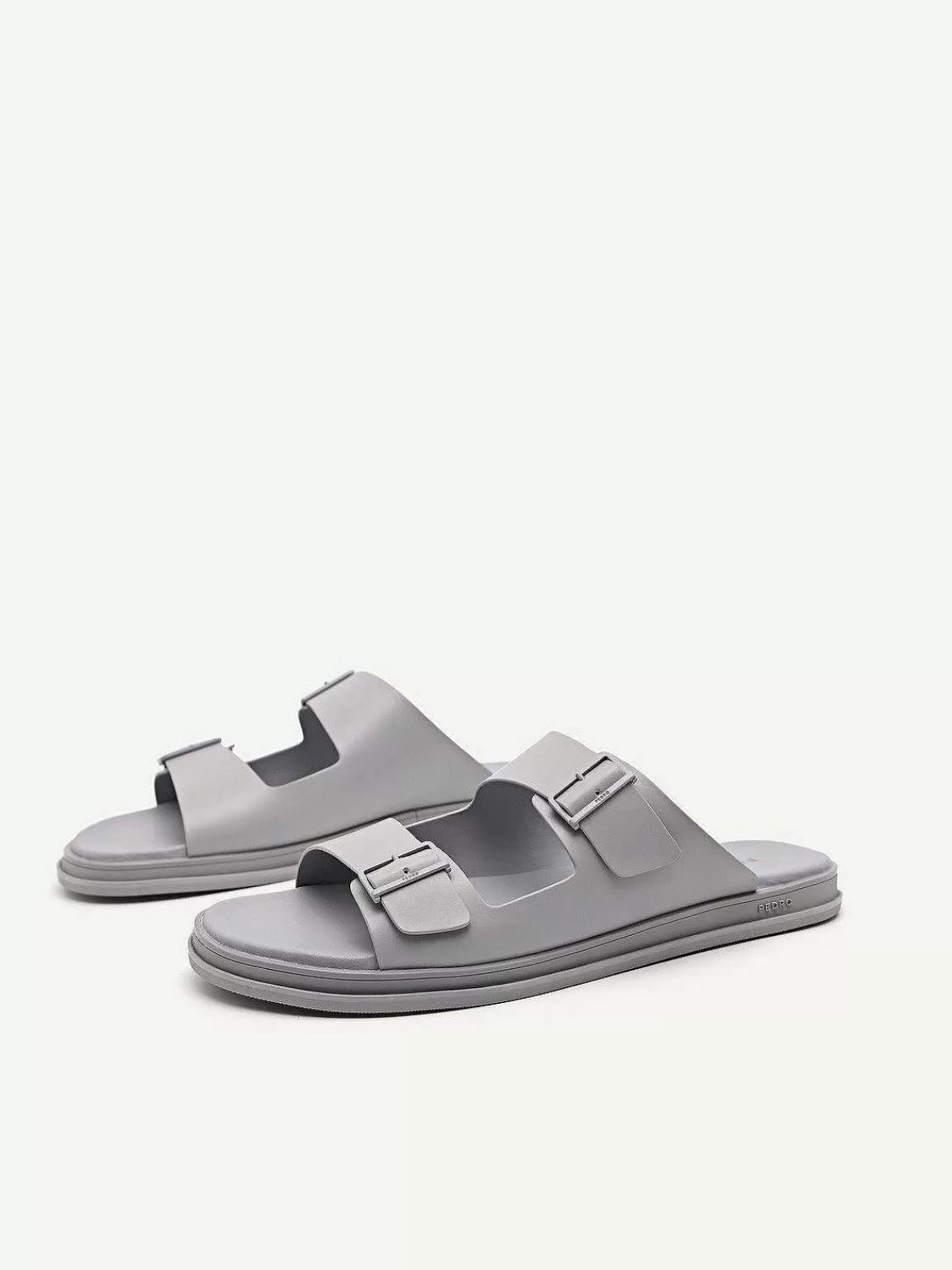 PEDRO Sandals<Monochrome Double Strap Slide Sandals