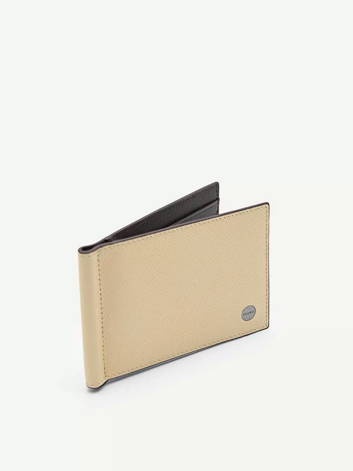 PEDRO Card Holders<Oliver Leather Bi-Fold Money Clip Cardholder