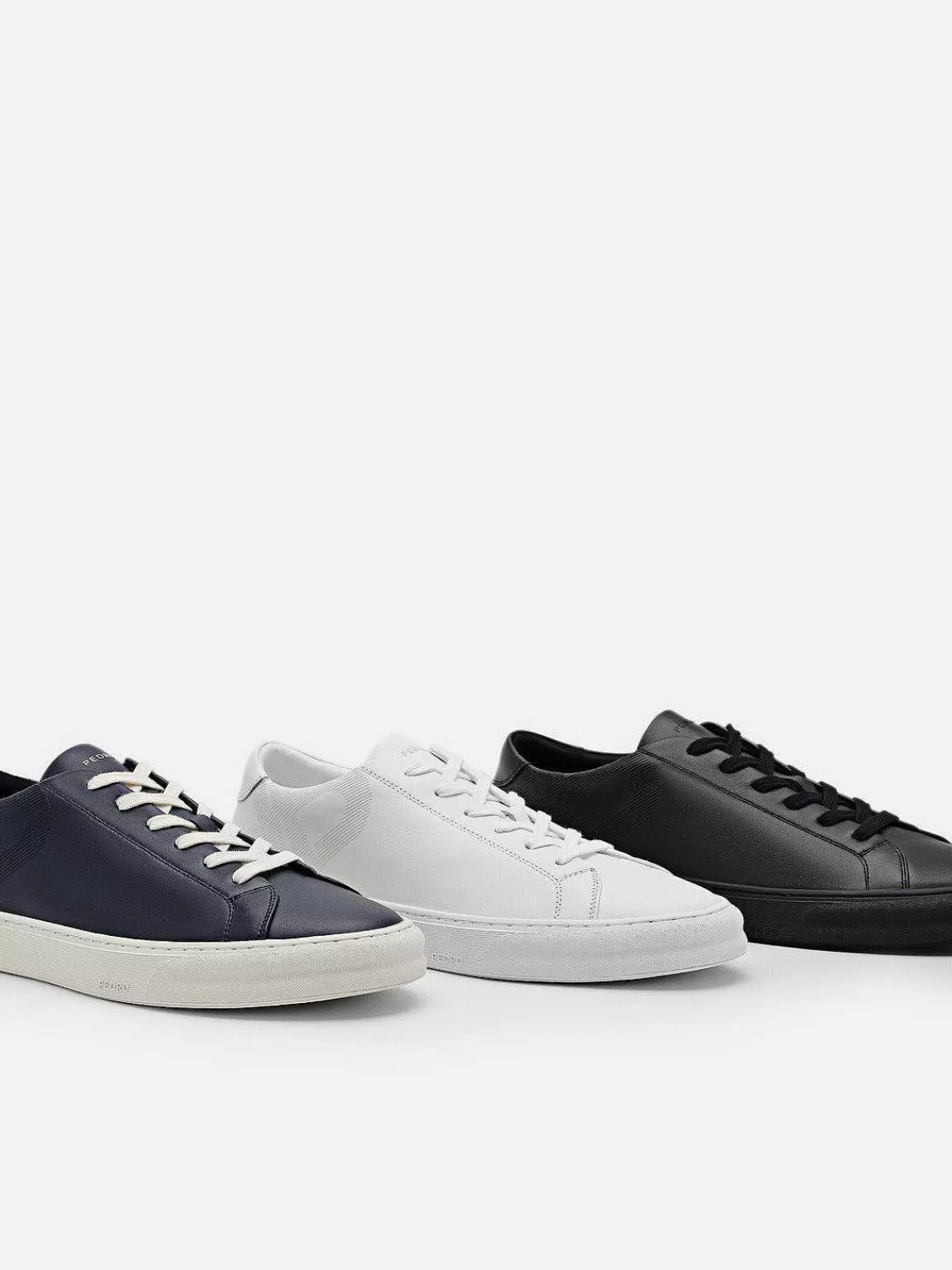 PEDRO Unisex< Icon Ridge Leather Sneakers